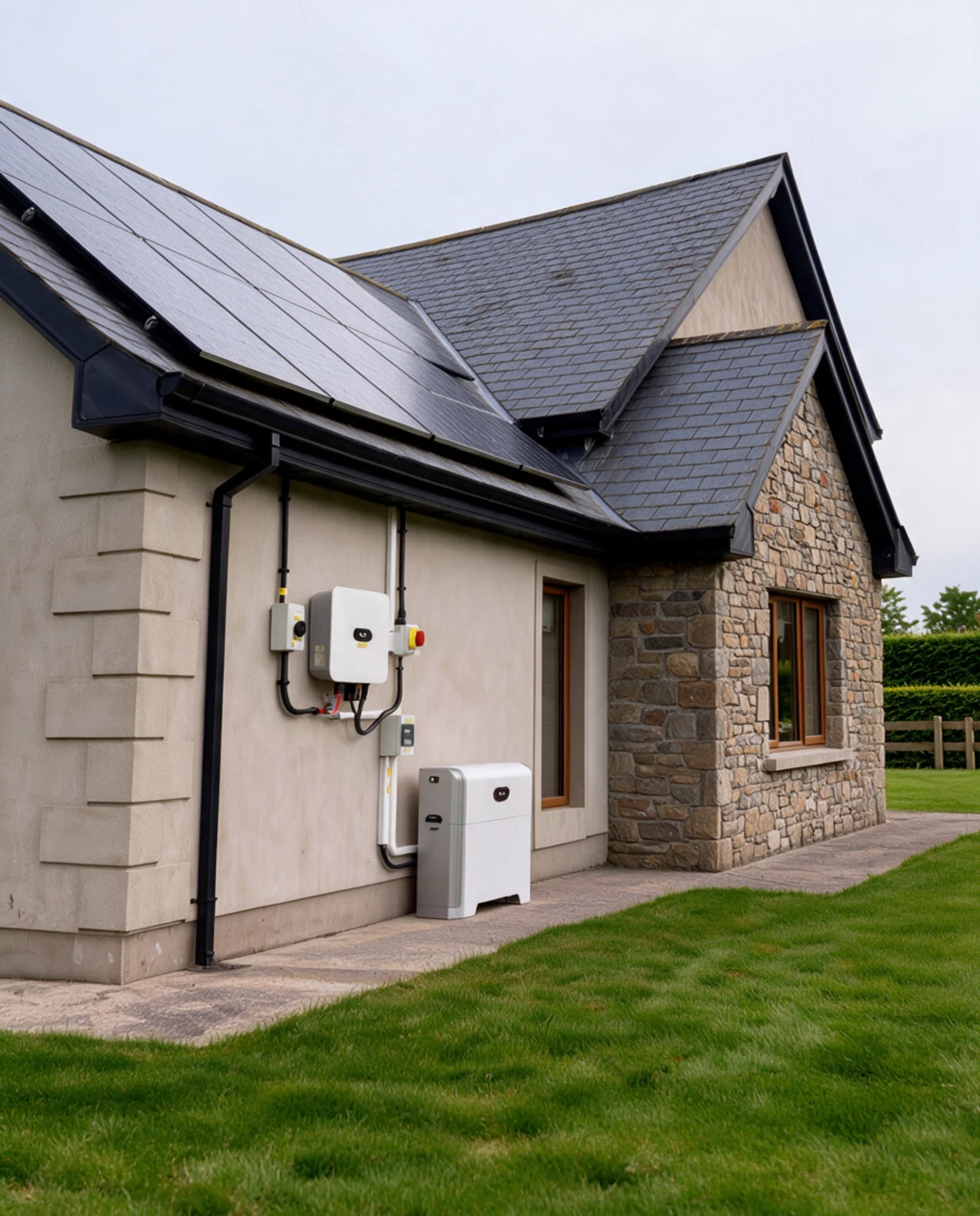 Heat pumps with solar PV — architectural design concept